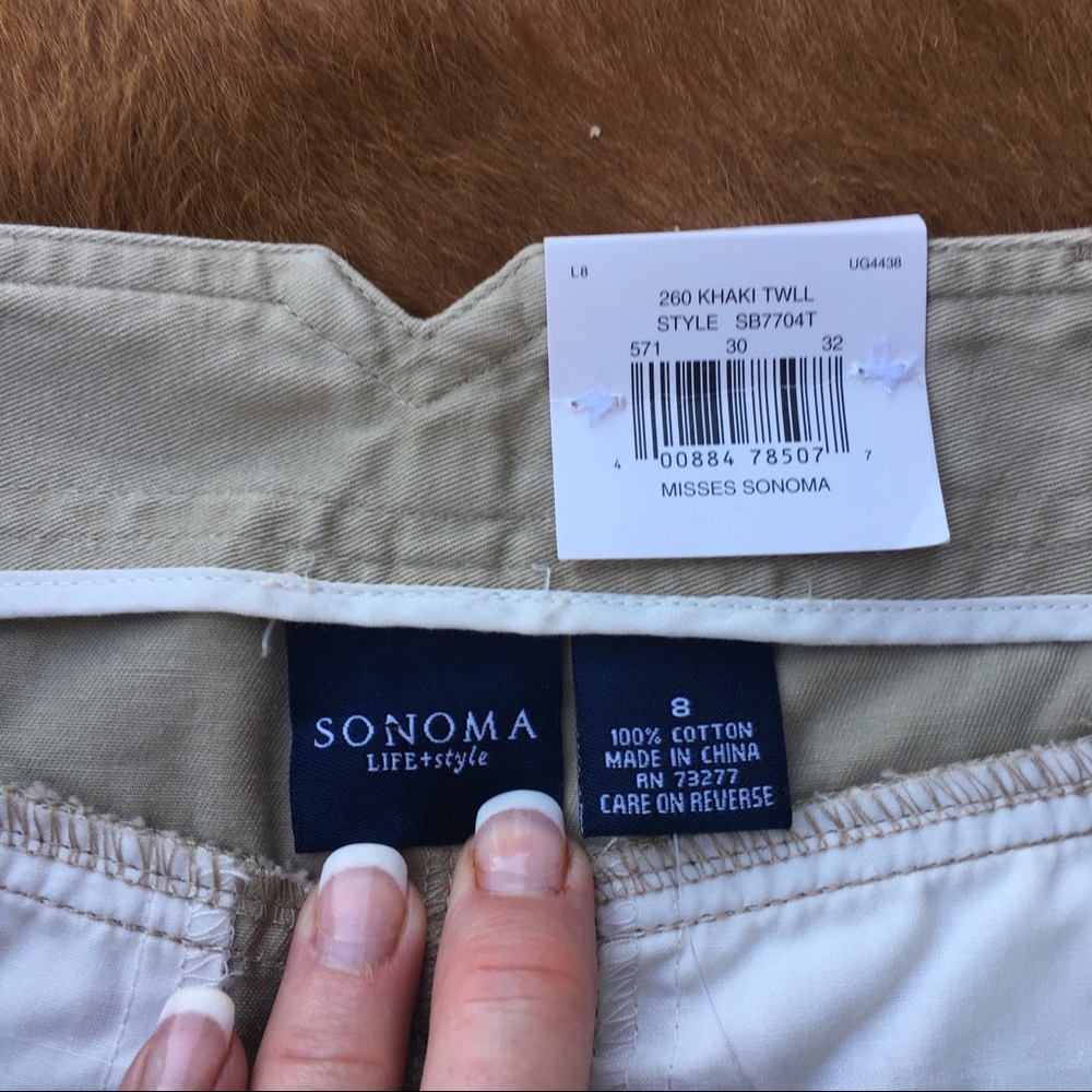 Sonoma Capri 21” inseam Size 8 NWT - Picture 5 of 5